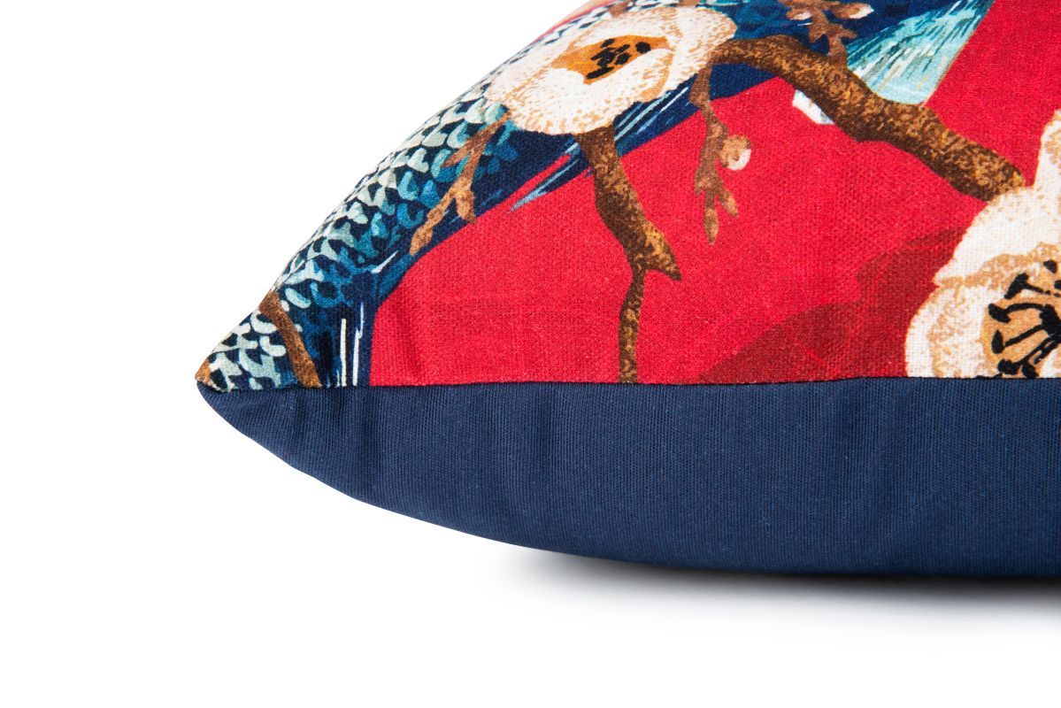Cuscino decorativo FUJI, stile orientale carpe, 45x30 cm