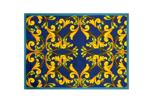Canovaccio TRINACRIA, 100% cotone, con limoni, 50x70 cm