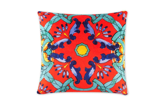 Cuscino decorativo TRINACRIA, stile siciliano, 45x45 cm