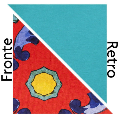Cuscino decorativo TRINACRIA, stile siciliano, 45x45 cm