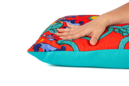 Cuscino decorativo TRINACRIA, stile siciliano, 45x45 cm