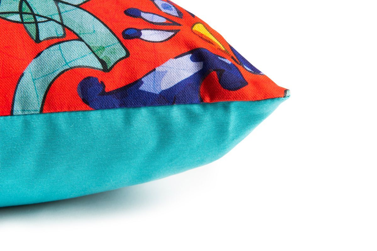 Cuscino decorativo TRINACRIA, stile siciliano, 45x45 cm