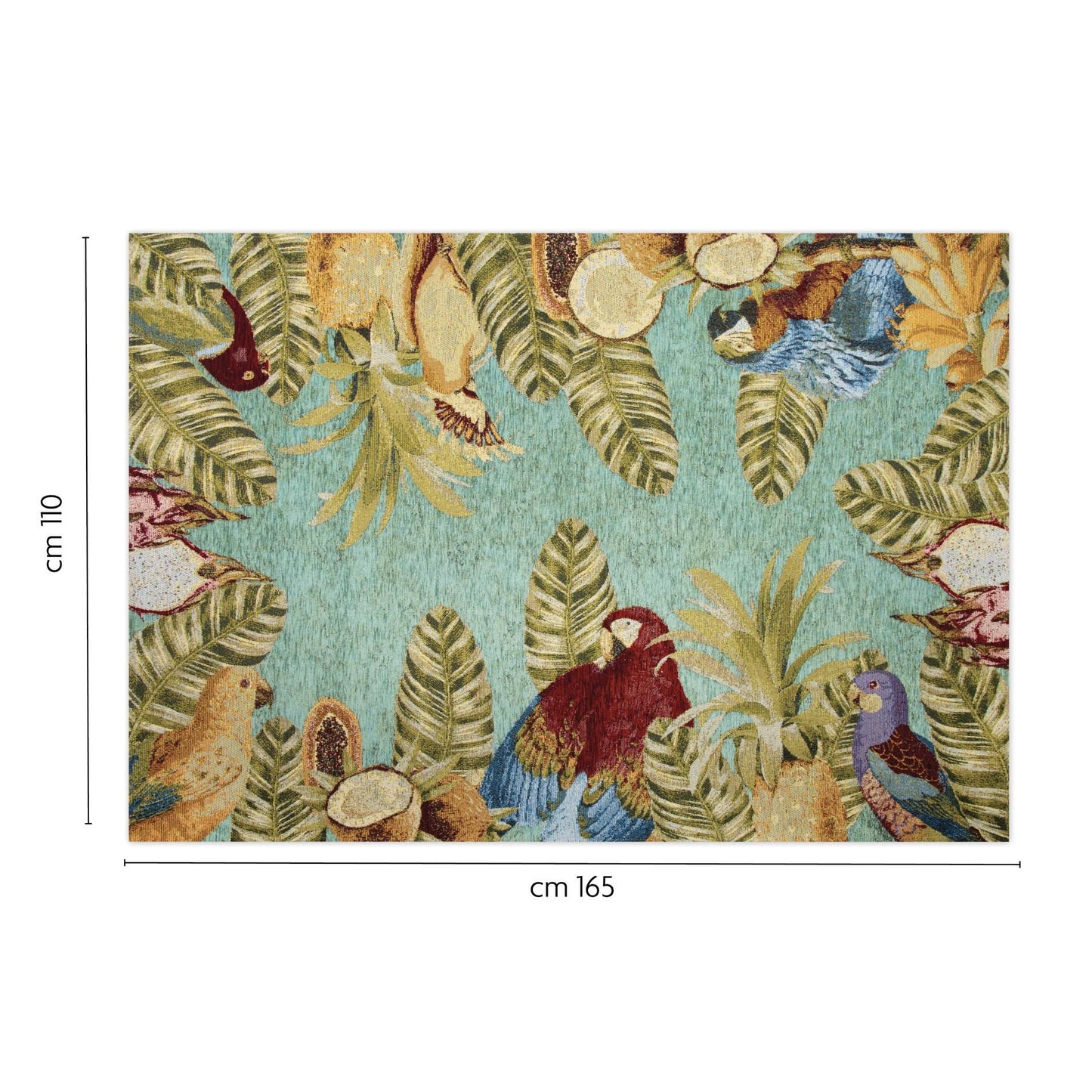 Tappeto HAVANA, stile esotico, multicolore, 165x110 cm