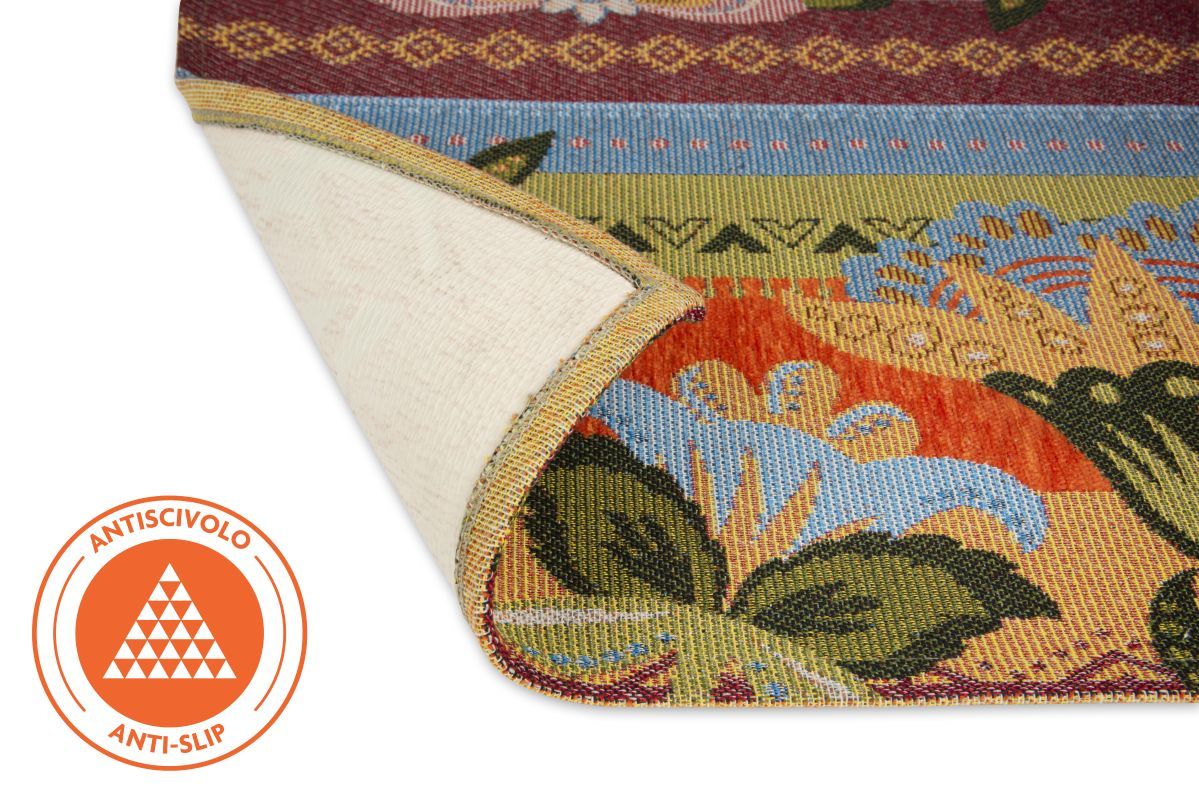 Tappeto GIPSY SOUL, fiori, multicolore, 165x110 cm