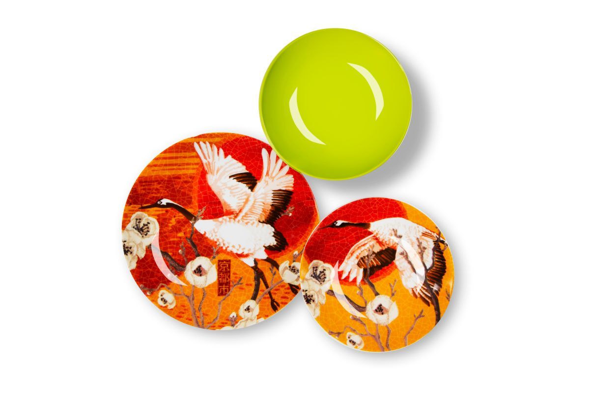 Servizio piatti FUJI, multicolore, porcellana/stoneware, 18 pezzi