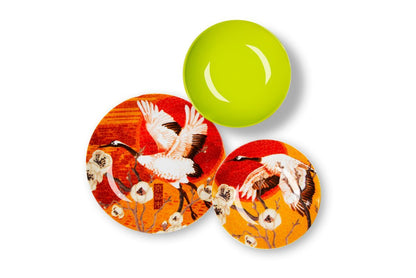 Servizio piatti FUJI, multicolore, porcellana/stoneware, 18 pezzi