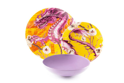 Servizio piatti FUJI, multicolore, porcellana/stoneware, 18 pezzi