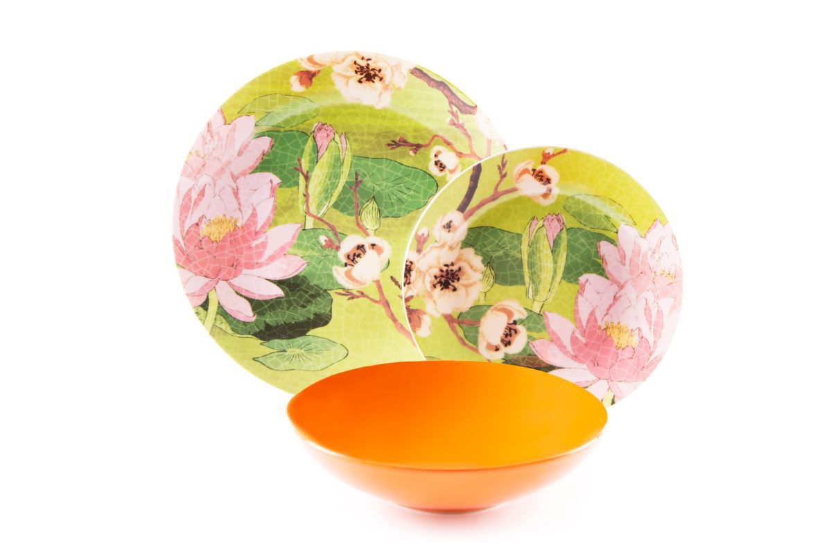 Servizio piatti FUJI, multicolore, porcellana/stoneware, 18 pezzi