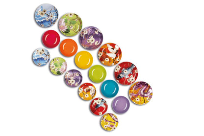 Servizio piatti FUJI, multicolore, porcellana/stoneware, 18 pezzi
