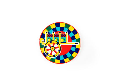 Sottobicchieri, 6 pezzi, ceramica, stile siciliano