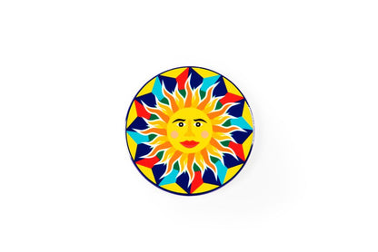 Sottobicchieri, 6 pezzi, ceramica, stile siciliano
