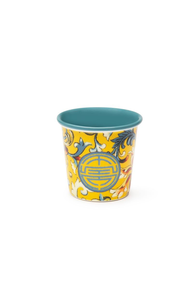 Set 6 bicchierini LA VIA DELLA SETA, stile cinese, porcellana, 90 ml