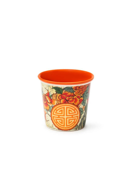 Set 6 bicchierini LA VIA DELLA SETA, stile cinese, porcellana, 90 ml