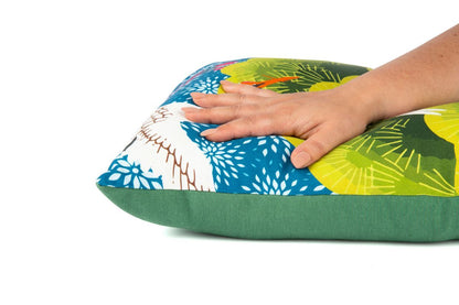 Cuscino decorativo KIMONO, stile giapponese, airone, 45x45 cm