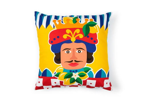 Cuscino decorativo SICILIAN RHAPSODY RE, stile siciliano, 45x45 cm