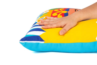 Cuscino decorativo SICILIAN RHAPSODY RE, stile siciliano, 45x45 cm