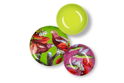 Servizio piatti Rhapsody, multicolore, porcellana/stoneware, 18 pezzi