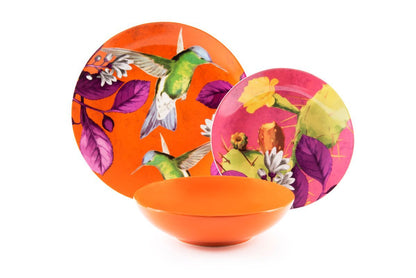 Servizio piatti Rhapsody, multicolore, porcellana/stoneware, 18 pezzi