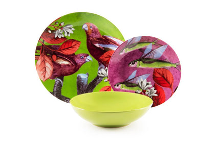Servizio piatti Rhapsody, multicolore, porcellana/stoneware, 18 pezzi