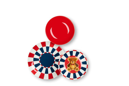 Servizio piatti VINTAGE TOYS, 12 pezzi, in porcellana
