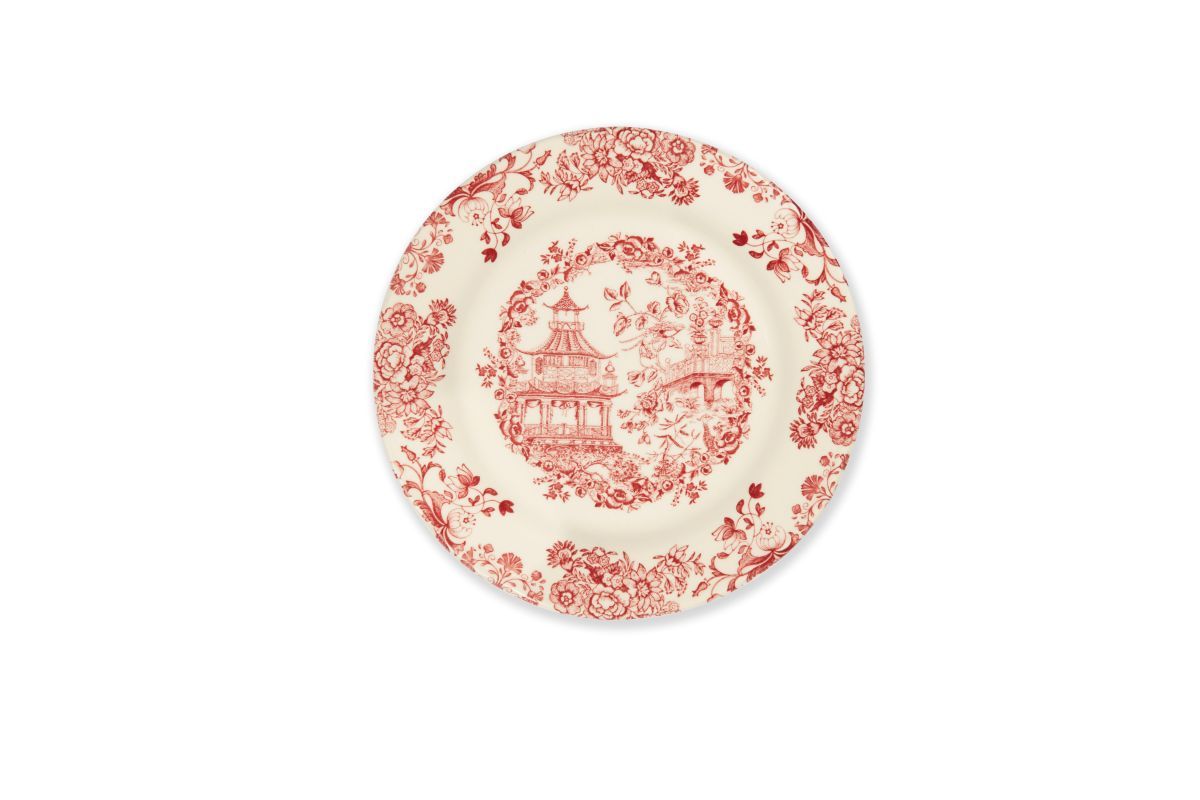 Servizio piatti LES VOYAGES, rosso, 3 pezzi
