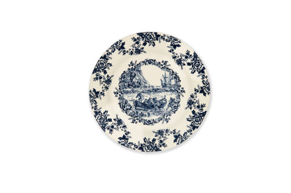Piatto frutta LES VOYAGES, blu