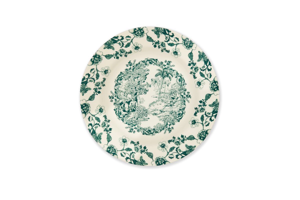 Piatto fondo LES VOYAGES, verde