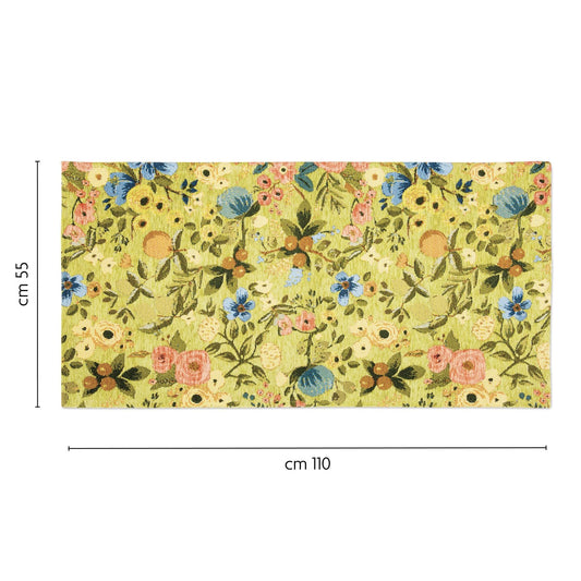Passatoia FIORI FRIDA, floreale, 55x110 cm