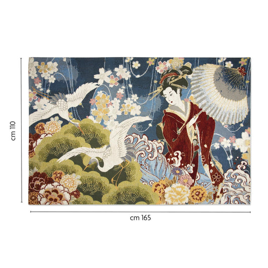 Tappeto KIMONO, stile orientale, multicolore, 165x110 cm
