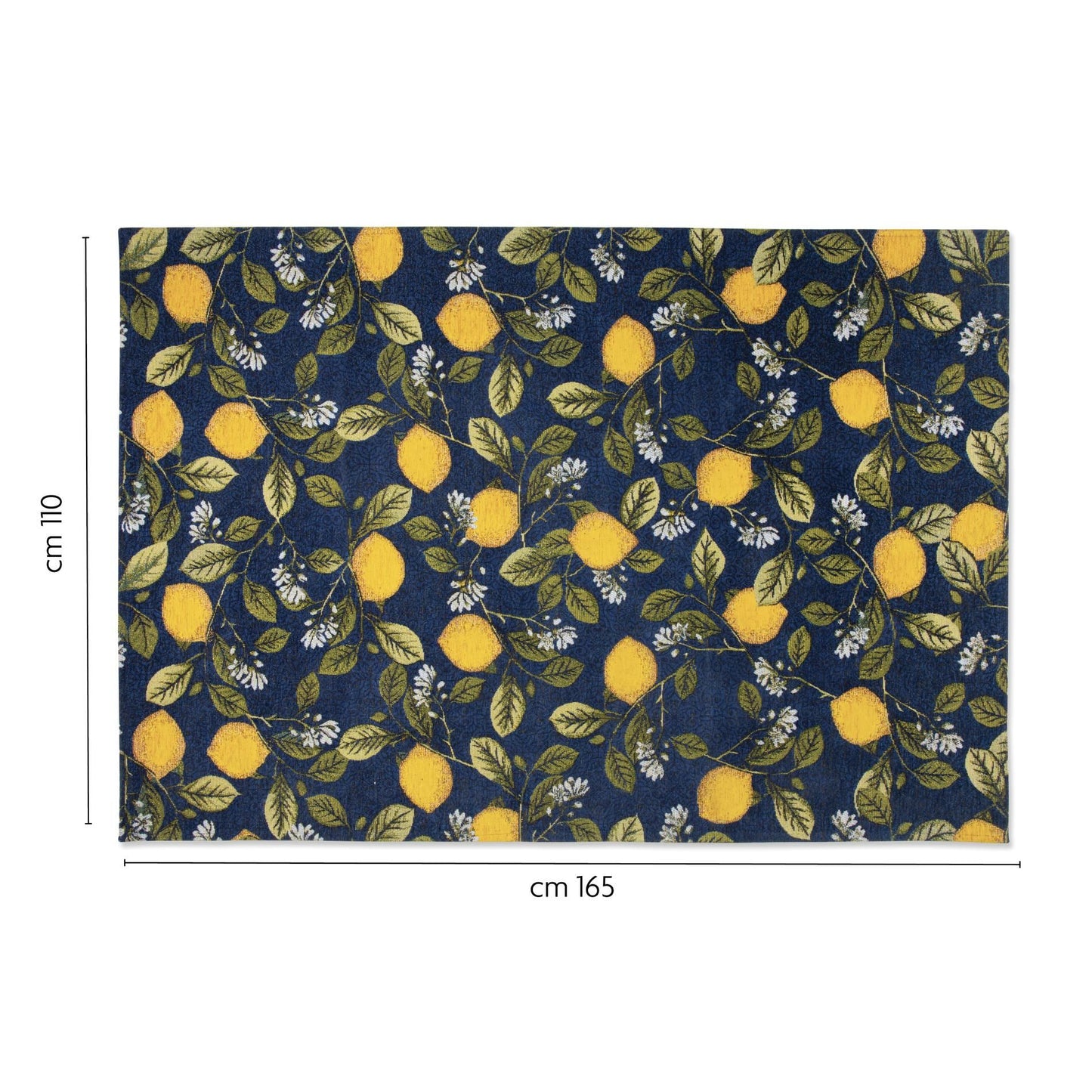 Tappeto BOBOLI, con limoni, multicolore, 165x110 cm