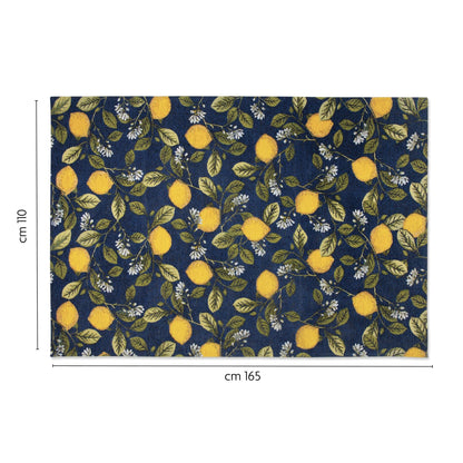 Tappeto BOBOLI, con limoni, multicolore, 165x110 cm
