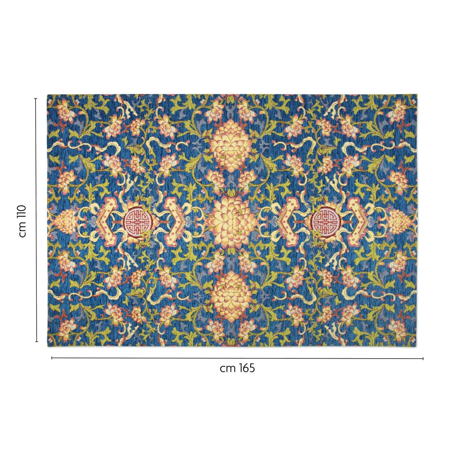 Tappeto LA VIA DELLA SETA, stile orientale, multicolore, 165x110 cm
