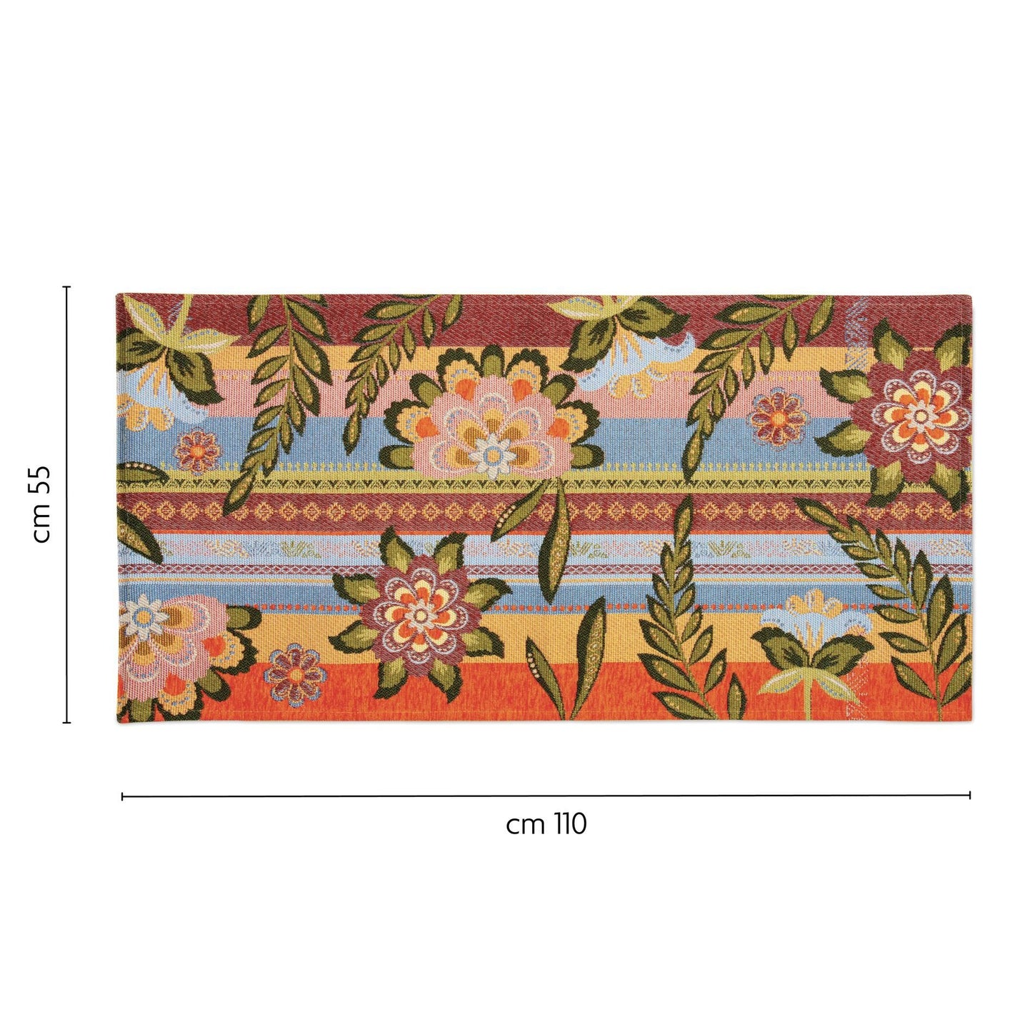 Passatoia GIPSY SOUL, fiori, 55x110 cm