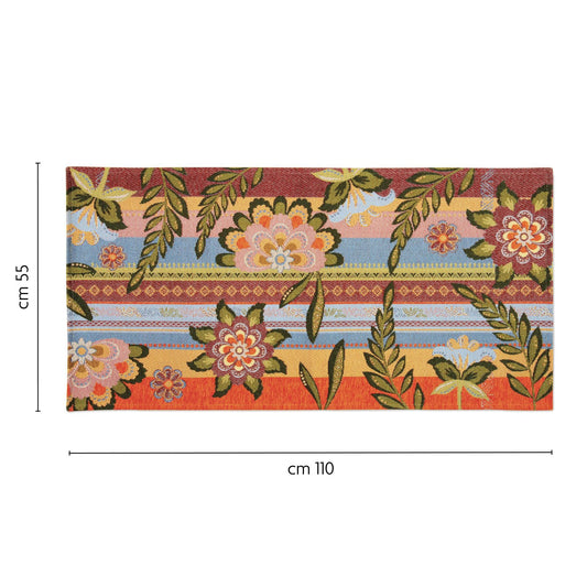 Passatoia GIPSY SOUL, fiori, 55x110 cm
