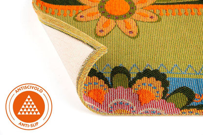 Passatoia GIPSY SOUL, fiori, 55x180 cm