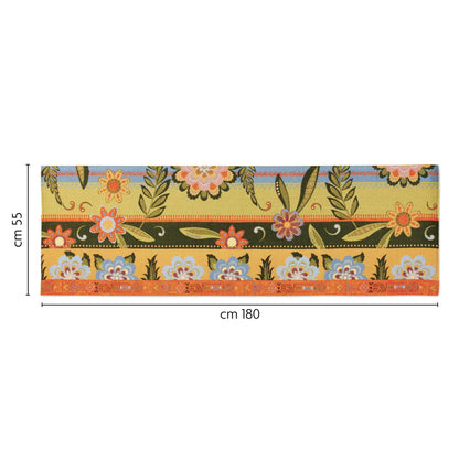 Passatoia GIPSY SOUL, fiori, 55x180 cm