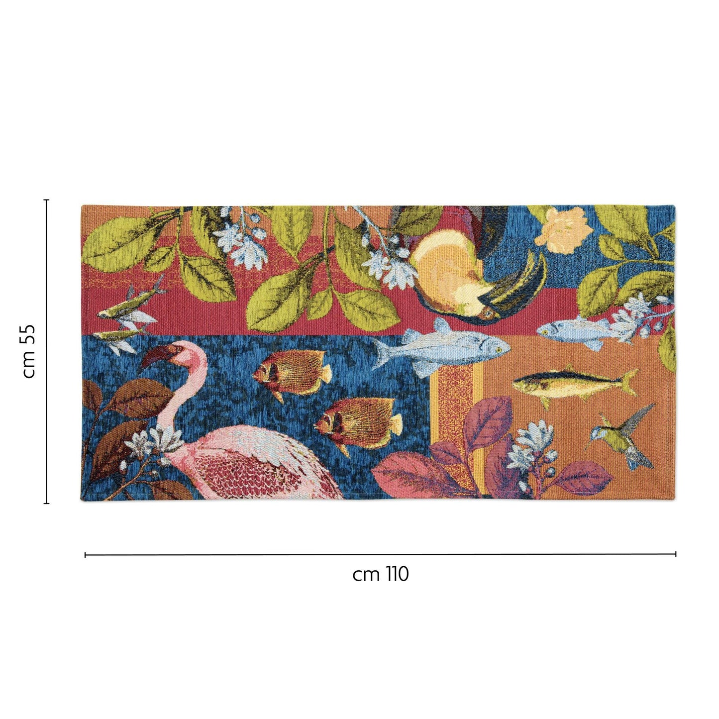 Passatoia RHAPSODY, animali e fauna, 55x110 cm