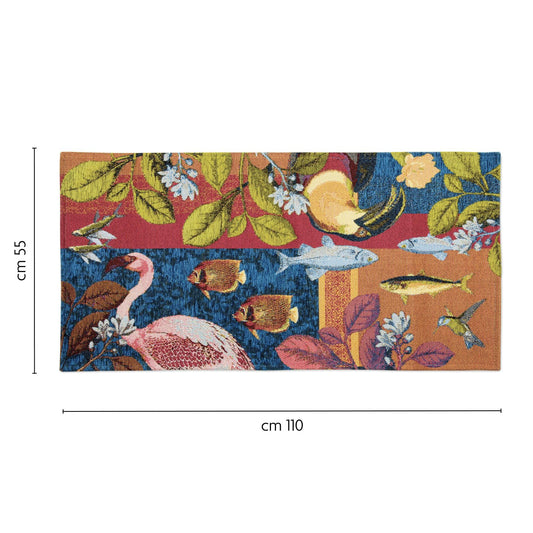 Passatoia RHAPSODY, animali e fauna, 55x110 cm