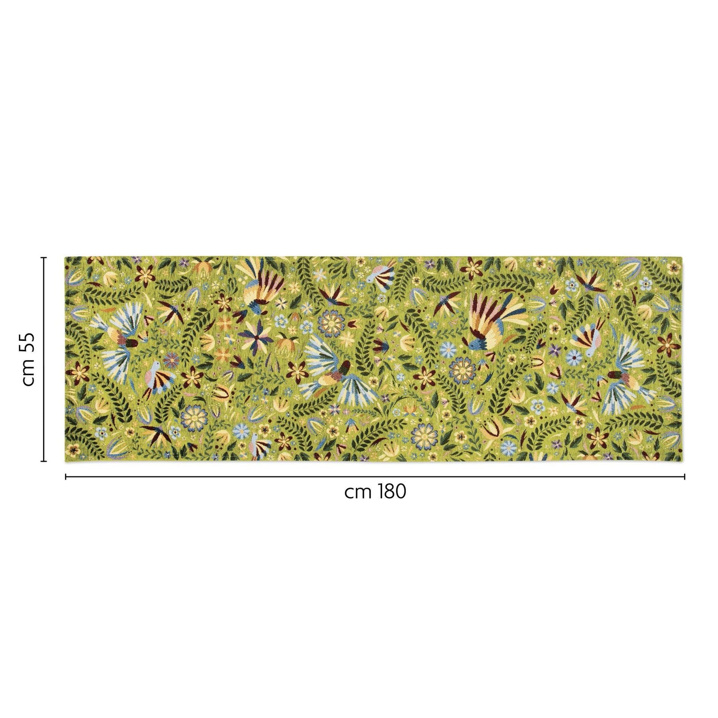 Passatoia MEXICAN FLOWERS, fantasia fiori messicani, 55x180 cm