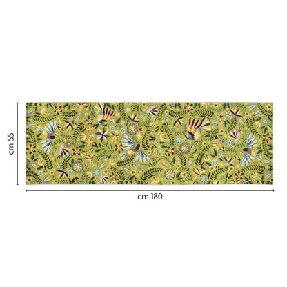 Passatoia MEXICAN FLOWERS, fantasia fiori messicani, 55x180 cm