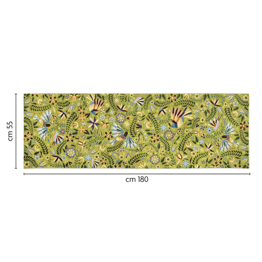 Passatoia MEXICAN FLOWERS, fantasia fiori messicani, 55x180 cm