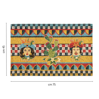 Tappeto SICILIAN RHAPSODY, stile siciliano, 45x75 cm