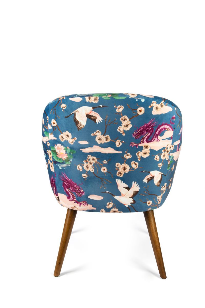 Poltrona FUJI, stile orientale, multicolore