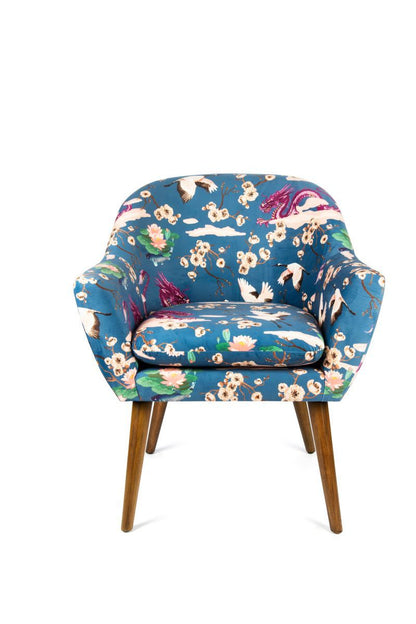 Poltrona FUJI, stile orientale, multicolore