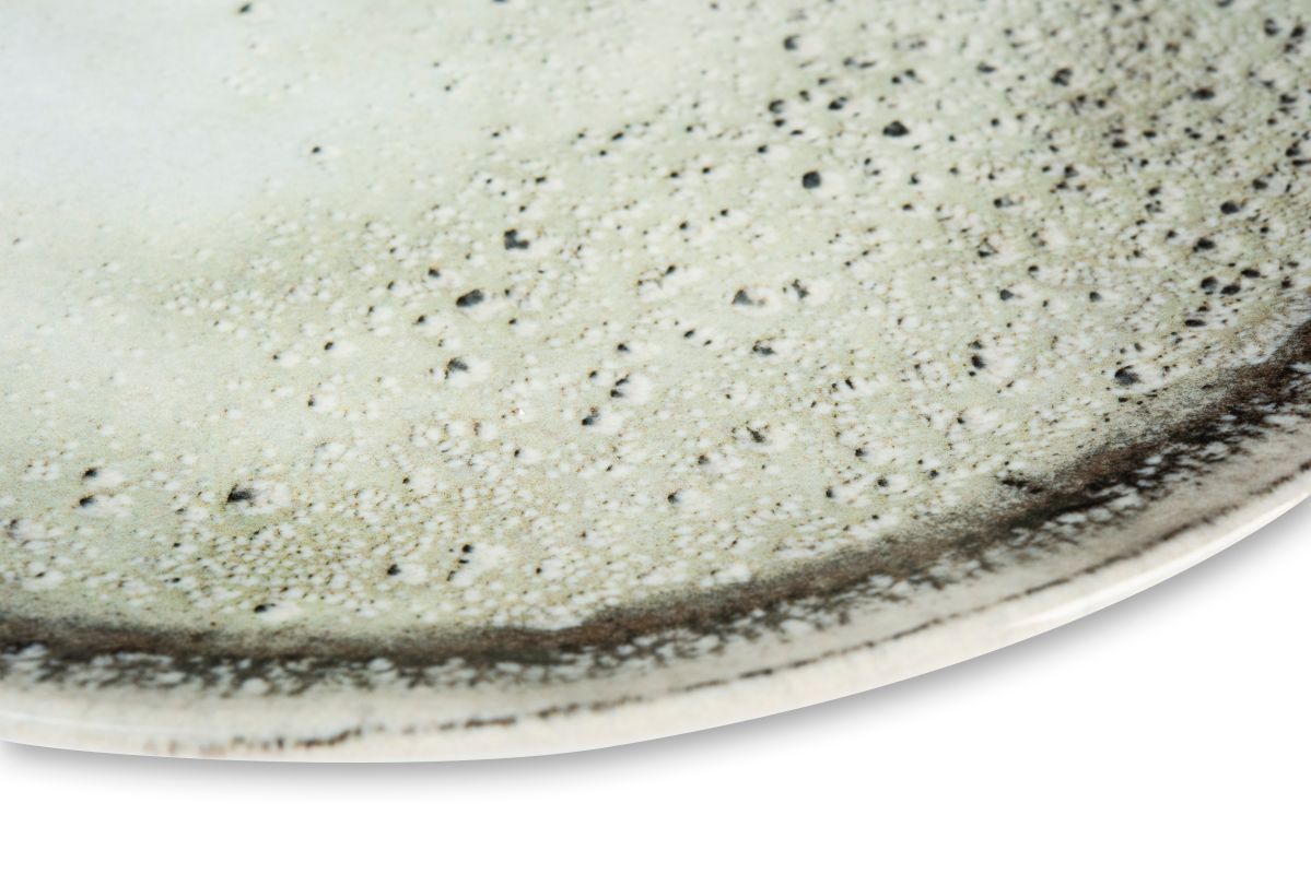 Servizio piatti AFRODITE, effetto artigianale, 3 pezzi, ceramica