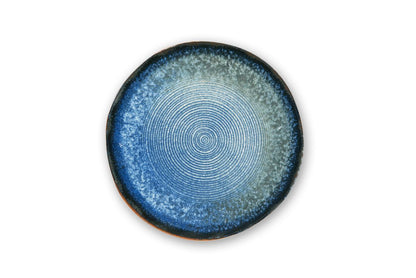 Servizio piatti POSEIDONE, effetto artigianale, 3 pezzi, ceramica