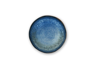 Servizio piatti POSEIDONE, effetto artigianale, 3 pezzi, ceramica