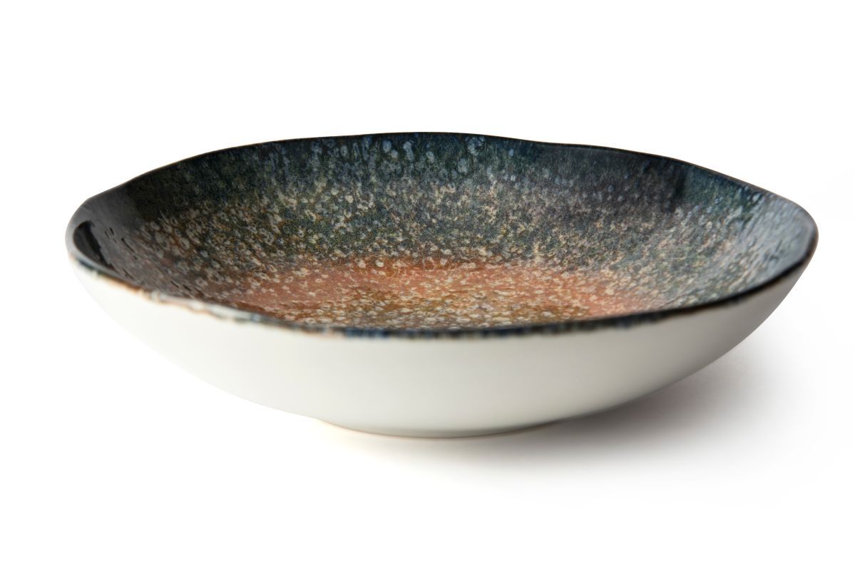 Servizio piatti EFESTO, effetto artigianale, 3 pezzi, ceramica