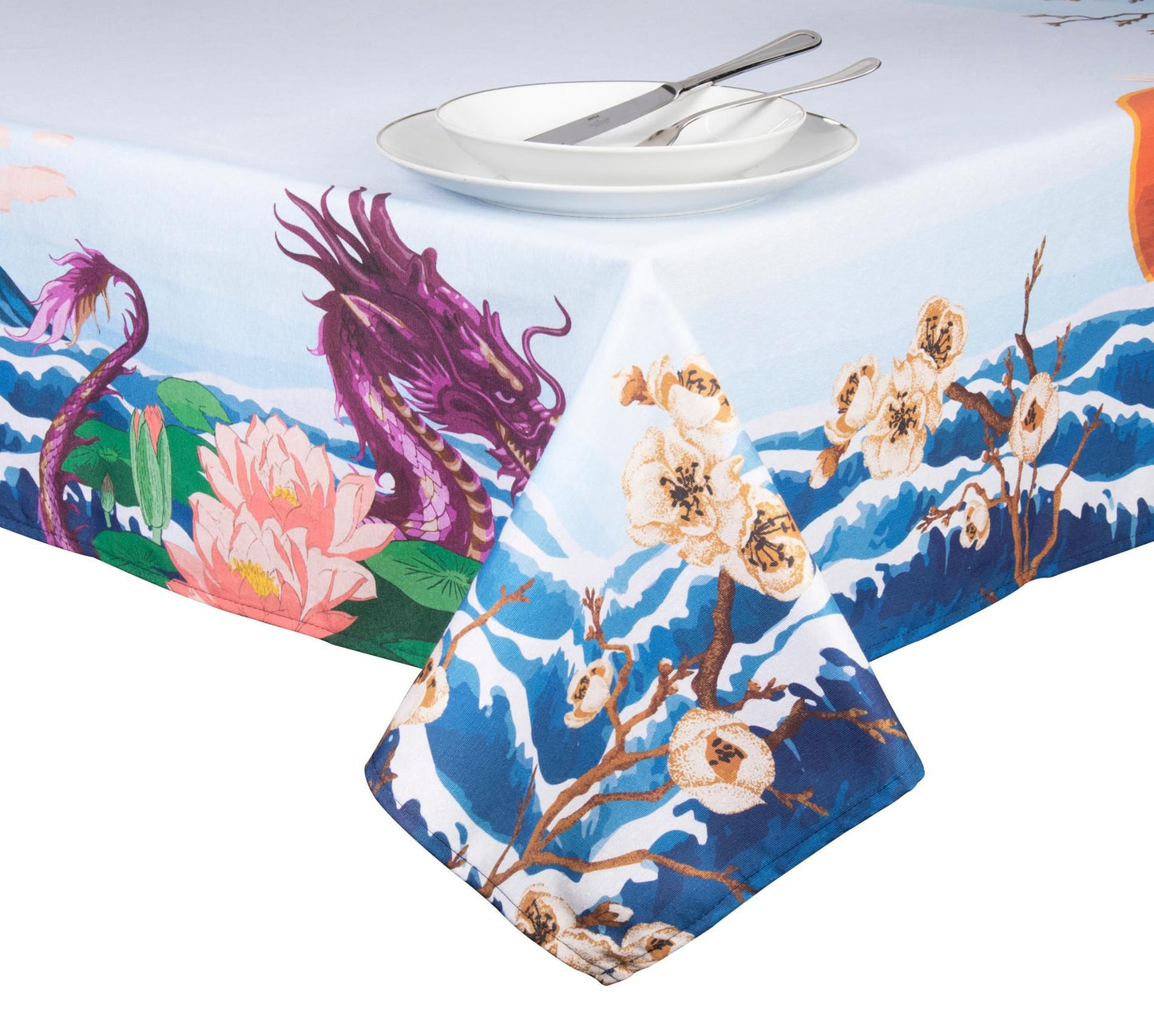 Tovaglia FUJI, stile orientale, 140x180 cm