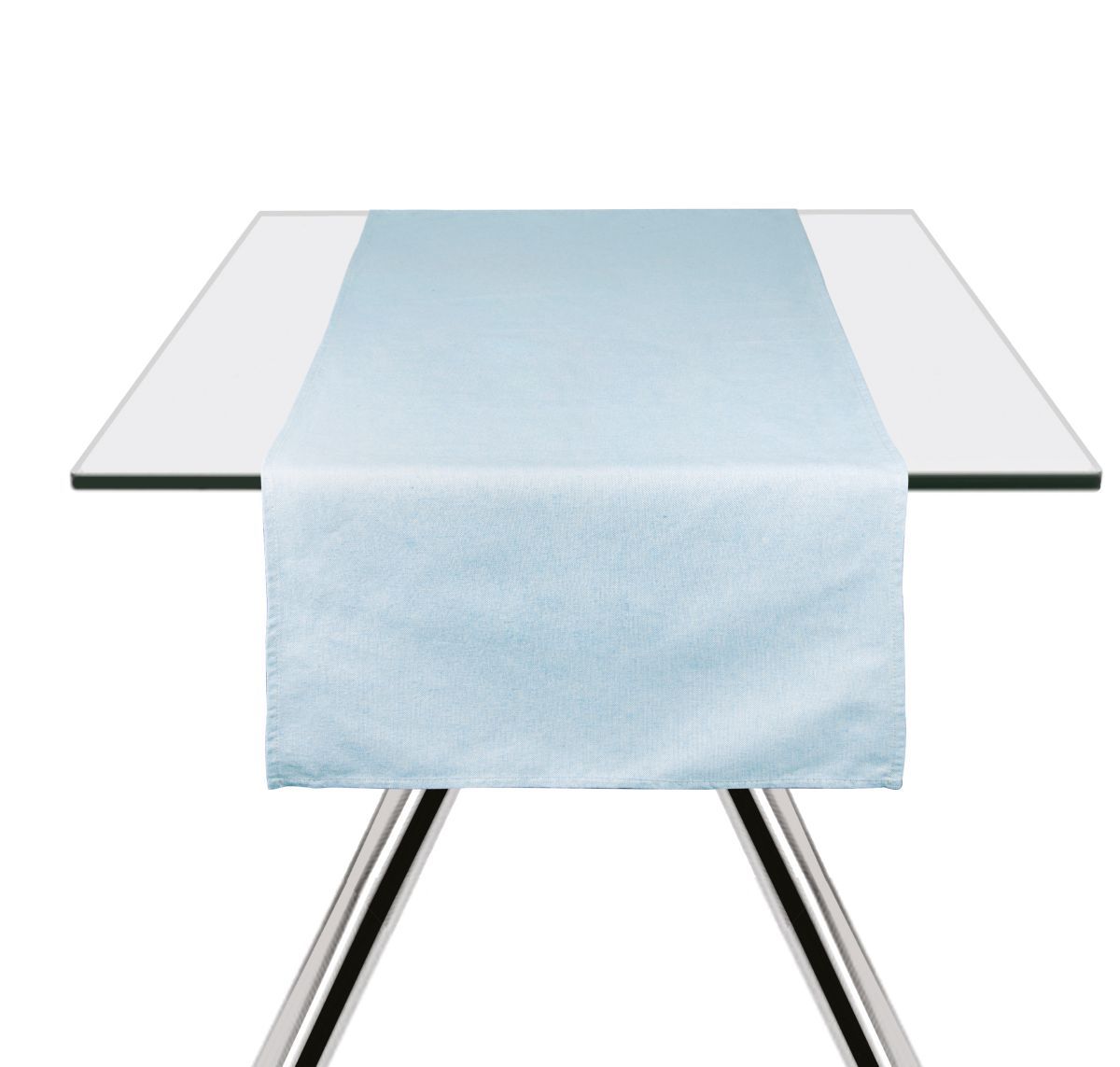 Runner PASTEL COLOR, azzurro pastello, 45x140 cm